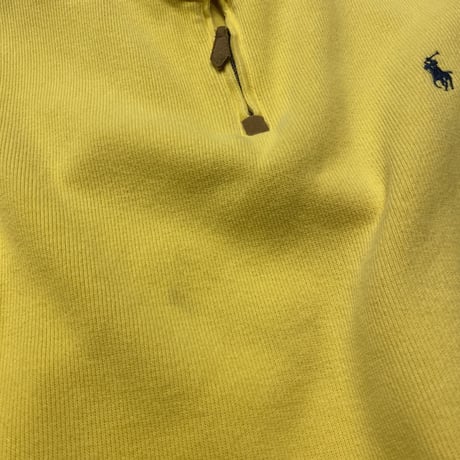 [USED] レモンイエロー🍋POLOハーフジップknit