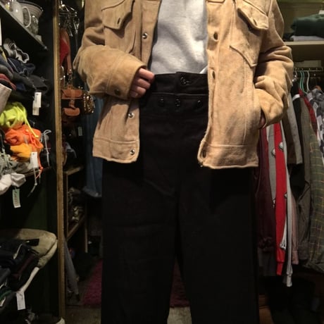 [USED]  70's U.S NAVY   WOOL  PANTS