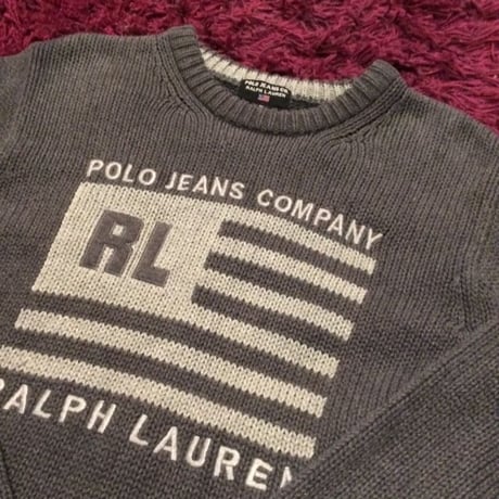 [USED]RALPH LAUREN cottonセーター