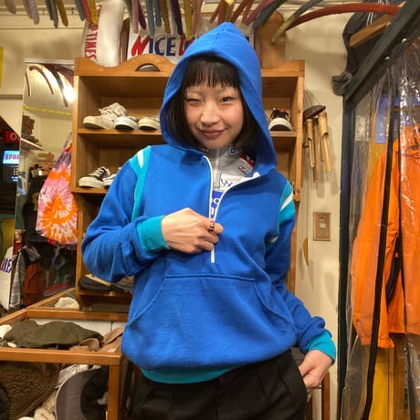 [USED] VINTAGE "Sears" HALF ZIP PARKA🟦