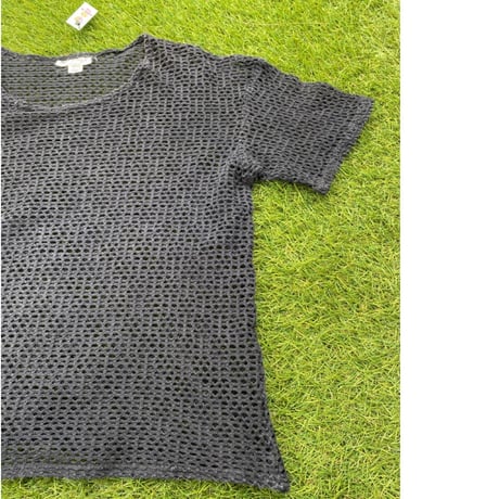 [USED]  Cotton メッシュ S/S Tee / BLACK
