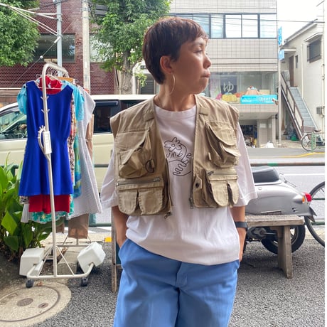 [USED] かわいい♡ ショート丈ハンティングベスト