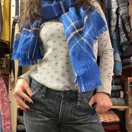 [USED] デッカおっき！チェックマフラー💙