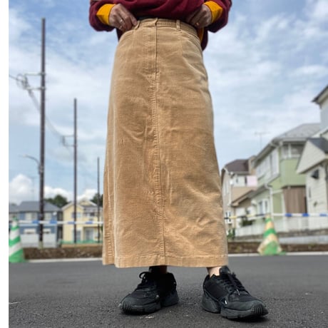 [USED] ハイウエスト スリットコーデュロイSKIRT