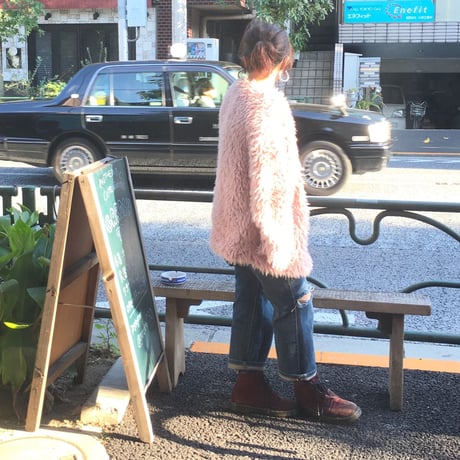 [USED] あわ〜いPINKフェイクファーJKT