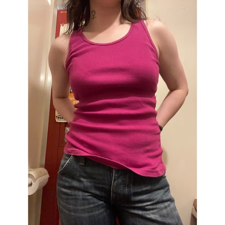 [USED] American Apparel リブ タンクトップ