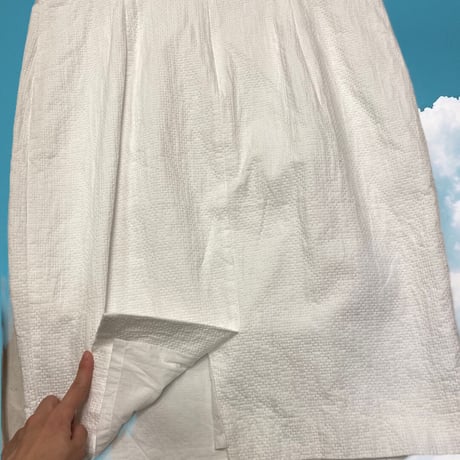 [USED]  LAUREN白編み生地ワンピース