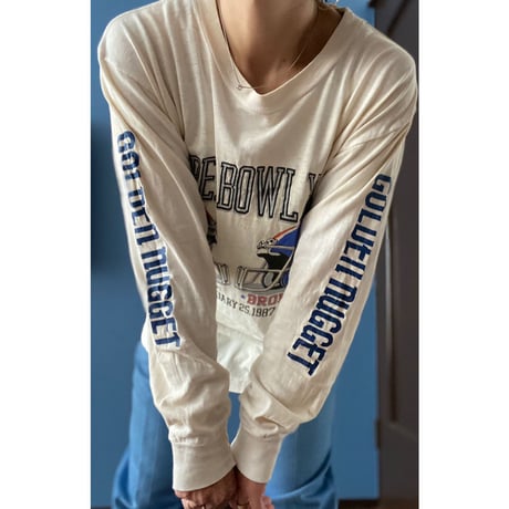 [USED] 80's vintage 袖プリロンtee