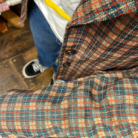 [USED]  70's チェック テーラードJKT