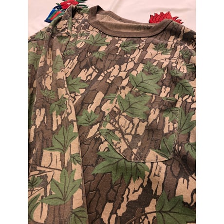 [GARDEN-works ]  SHORT  ロン Tee  "Real Tree  CAMO "