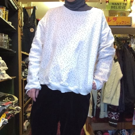 [USED]  着心地よし！ポケット付きツブツブ柄 SWEAT
