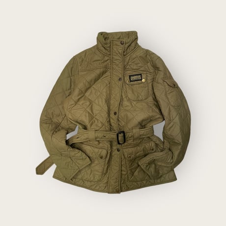 [USED]”Barbour" INTERNATIONAL QUILT KHAKI-14