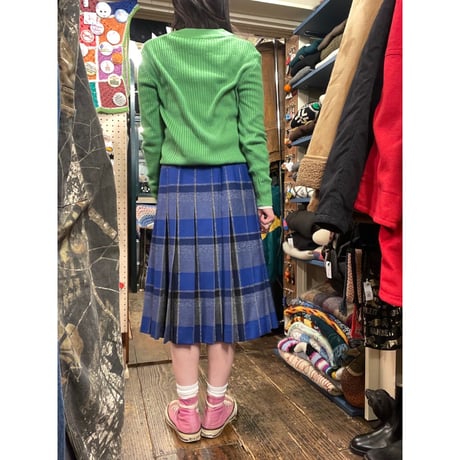 [USED]チェック柄 プリーツスカート 🟦