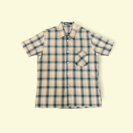 [USED] Euro Green Check S/Sシャツ