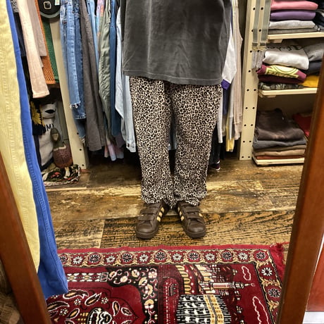 [USED] レオパード レーヨン パンツ