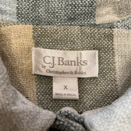 [USED] 春色 CHECK ふわふわネルJKT