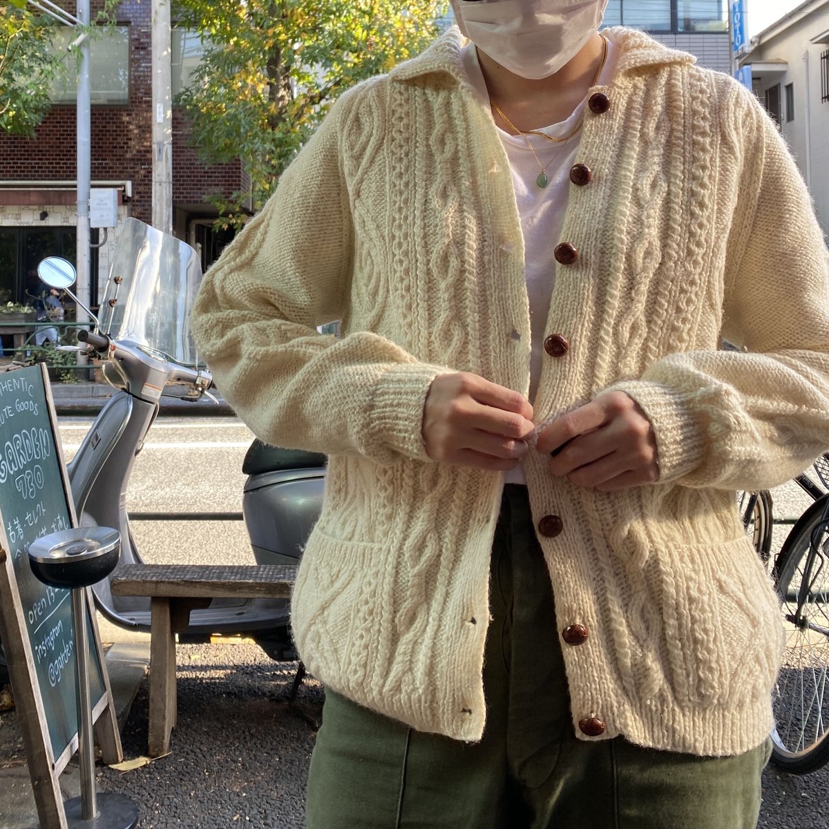 USED] アランニットカーディガン | garden730