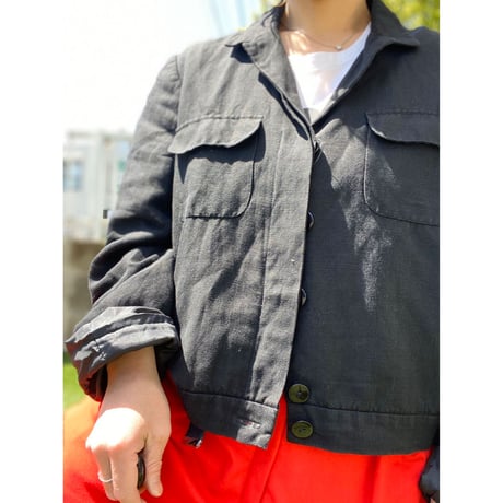 [USED] ショート丈♡リネンJKT