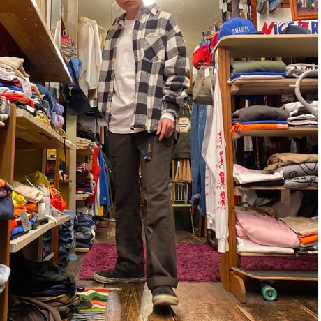 [USED] ブロックチェックのヘビーネルSHIRT