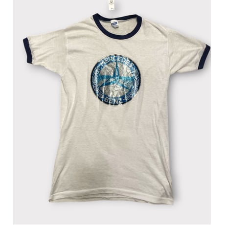 [USED] 70's  vintage MERCEDES BENZ ラメプリントTee
