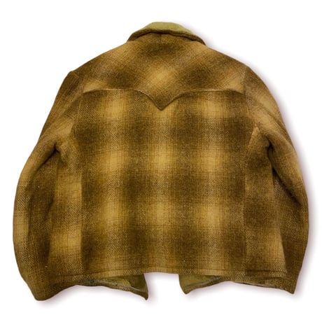 [USED] Vintage シャドーチェックのウールボアJKT