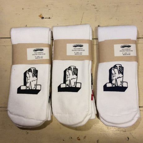 [Naughty] ロゴ入り STRIPED TUBE SOCKS