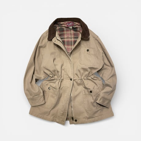 [USED] "DENIM & Co." CANVAS COVERALL Lsize