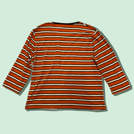 [USED] EURO ボーダーロンTee  ニモカラー🧡