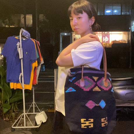 [USED] BLACK ラグ TOTE BAG