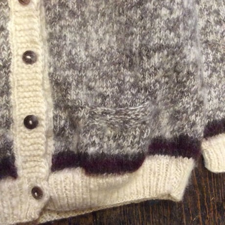 [USED] Wool アルパカ柄 カーディガン