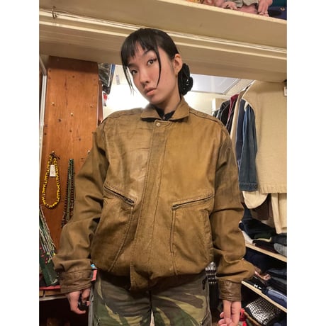 [USED] "B.S.LEATERWEAR"ブラウンレザーJKT