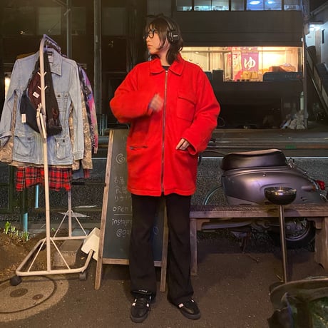 [USED] 真っ赤な❤️ フリース ZIP COAT
