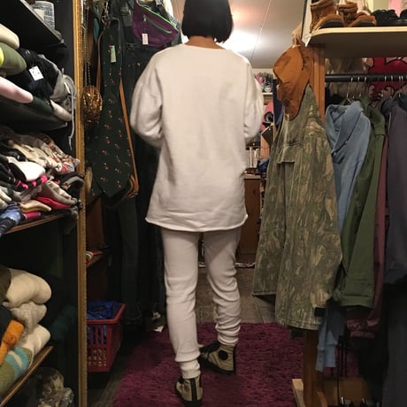 [USED] EURO Vintage！LONG white sweat