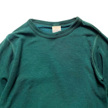 [USED] duofoldウール混クルーネックトップス