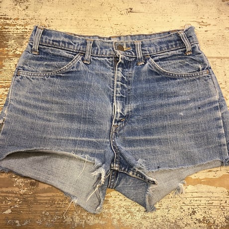 [USED] LEVIS "BIG E"  CUTOFF DENIM / W30 USA