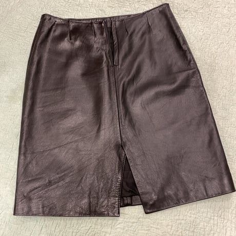 [USED] REALレザーミニスカート