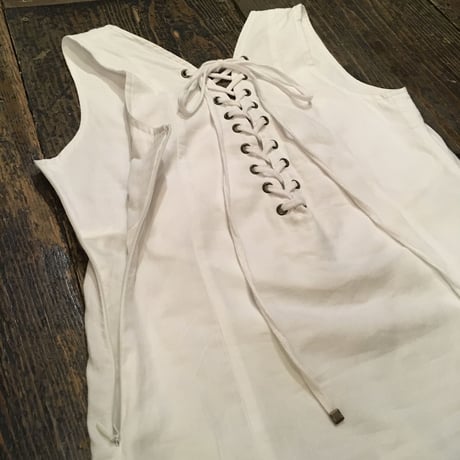 [USED] white COTTON miniワンピース