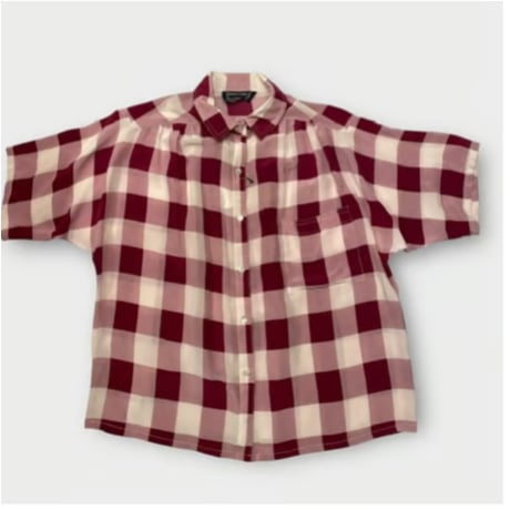 [USED] SILK チェックシャツ
