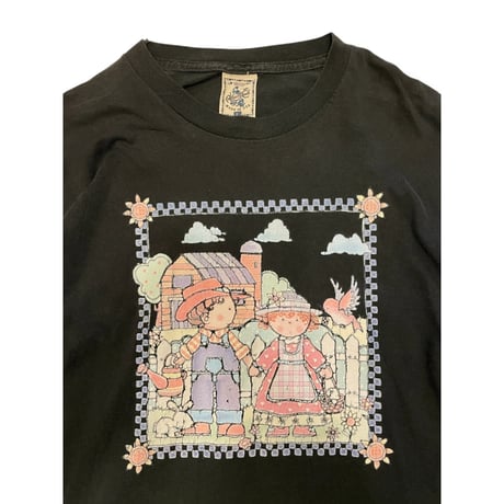 [USED] CUTE🖤 ファンシーBLACK ロンTee