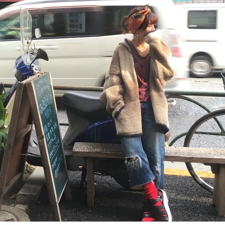 [USED] ほっこりニット ジップパーカー
