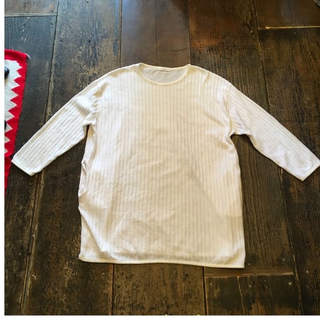 [USED] かる〜いTシャツみたいなリブニット