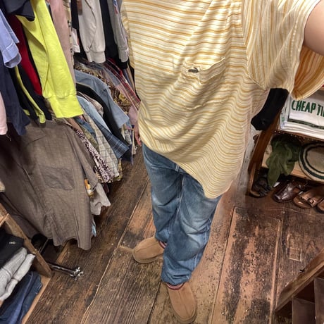 [USED] old "Crocodile"🐊ボーダーS\S Tee