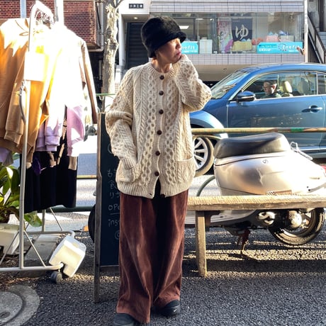 [USED] アラン ニット カーディガン