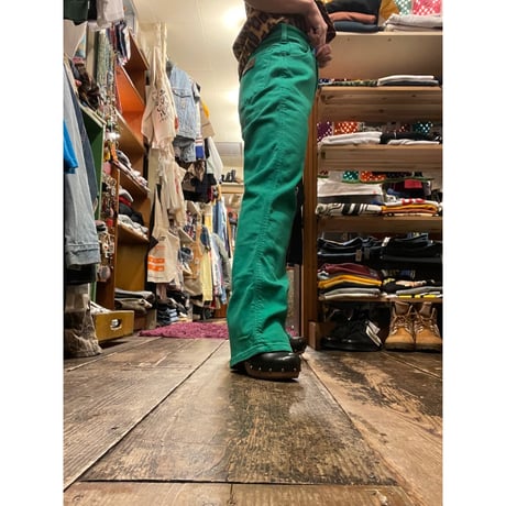 [USED] Wrangler フレア PANTS GREEN