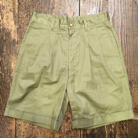[USED]  オリーブカラー ２タックショーツ