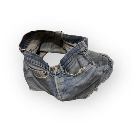 [USED]levis 501"XX" CUT OFF DENIM MINI SKIRT W32