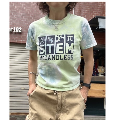 [USED] タイダイ プリントチビtee 💚