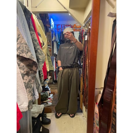 [USED] WIDE KHAKI PANTS  size:33×31