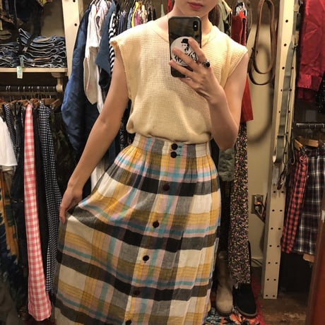 [USED] BEIGE ノースリーブ サーマル♡
