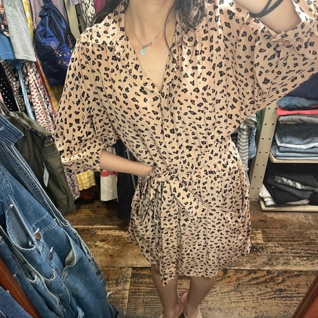 [USED]see by chloe レオパード シャツ ワンピース♡